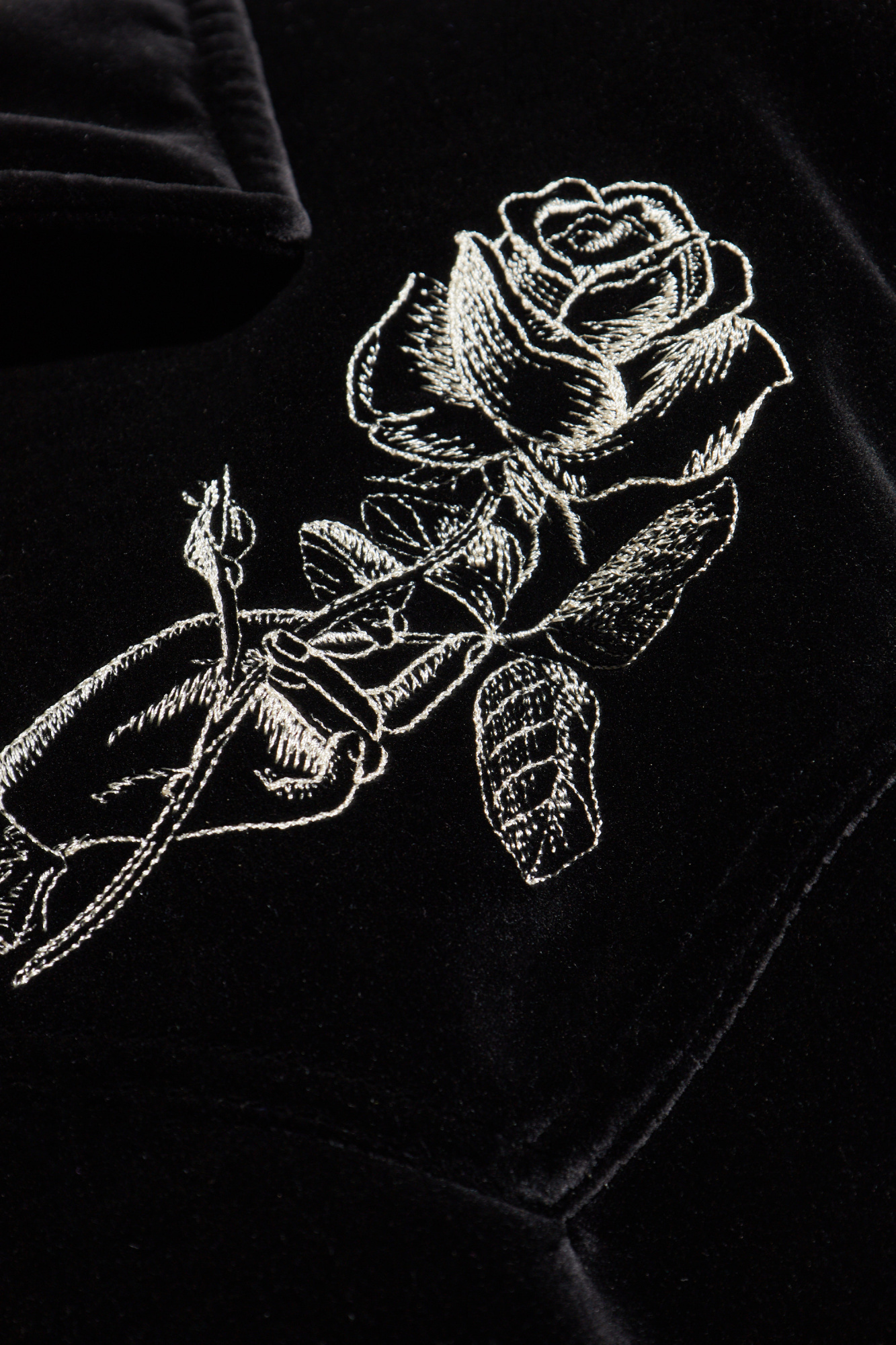 Black Velvet jacket with embroidery Alexander McQueen